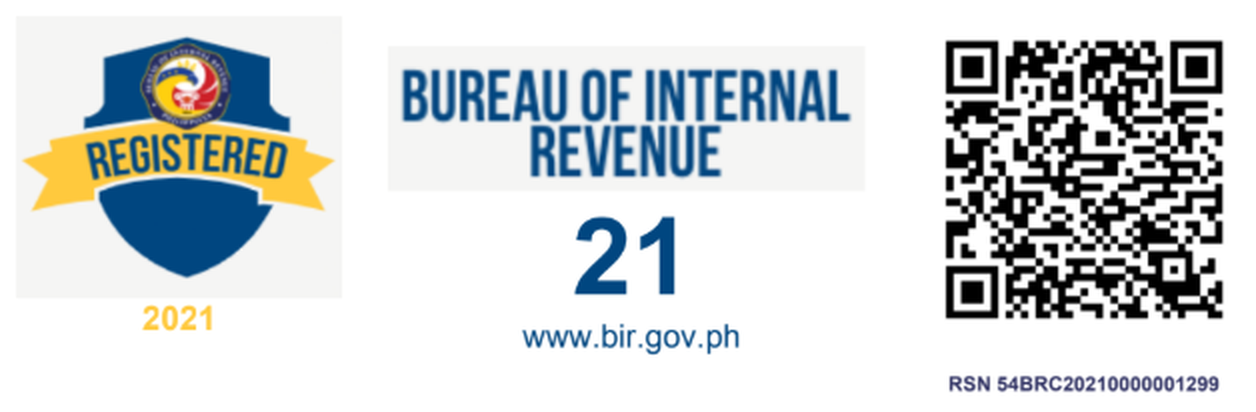 BIR Registration Seal Badge for RJP Engineering Services, RSN 54BRC20210000001299